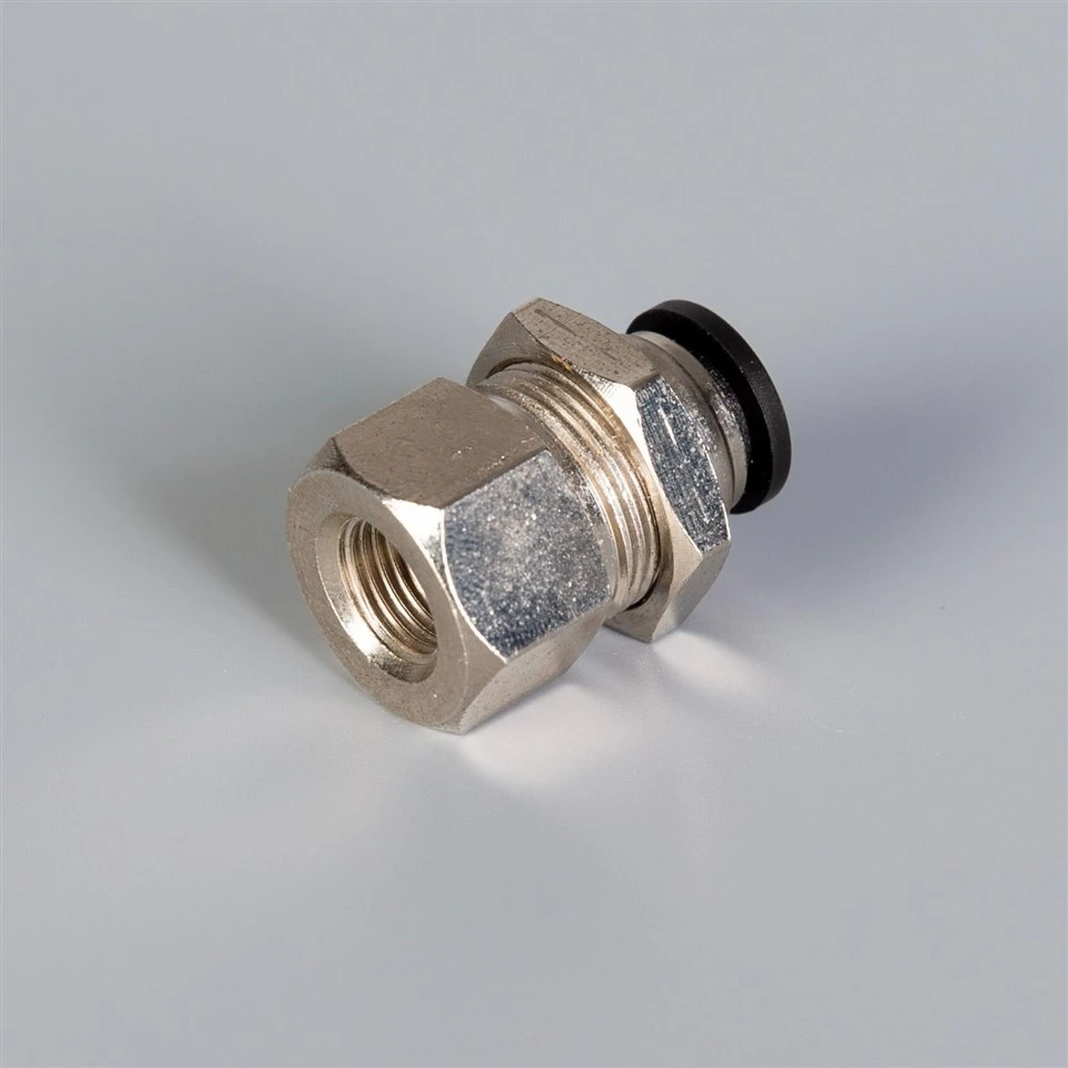 Female Bulkhead Connector Pneumatic Push-in Fitting factory